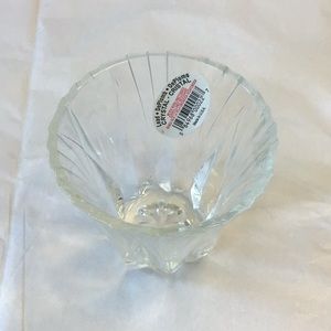 🏖️2/6.00🏖️DePlomb Lead Crystal votive holder made in the USA 🇺🇸 excellent